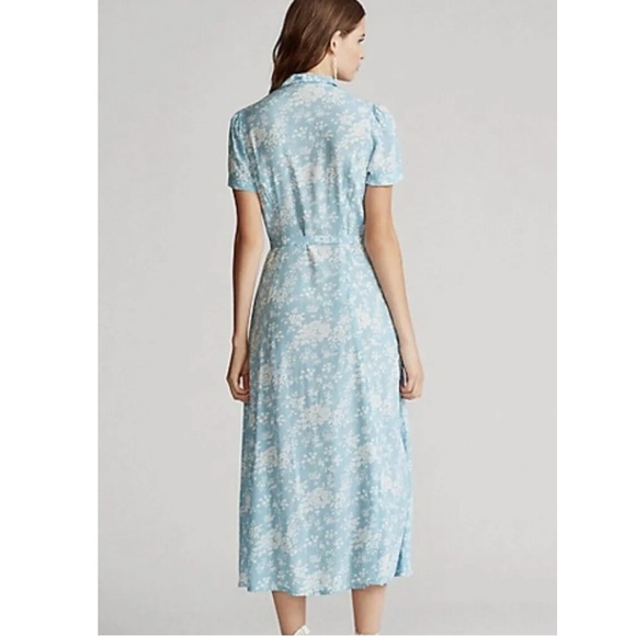 Ralph Lauren Floral Belted Midi Dress - Picture 3 of 11
